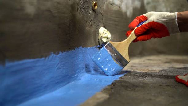 Commercial Waterproofing project at a Penns Grove, NJ business property by SJ Waterproofing Pros
